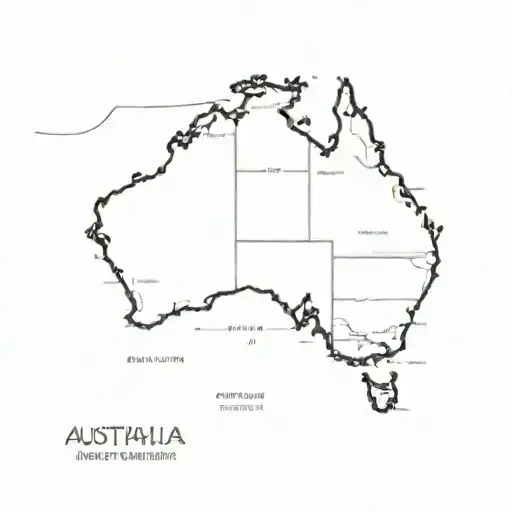 Blank Australia Map Outline