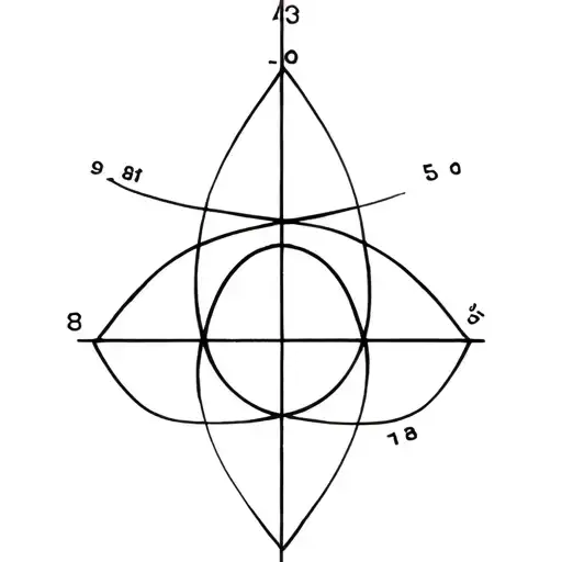 Infity Symbol With Coordinates Intertwined Within