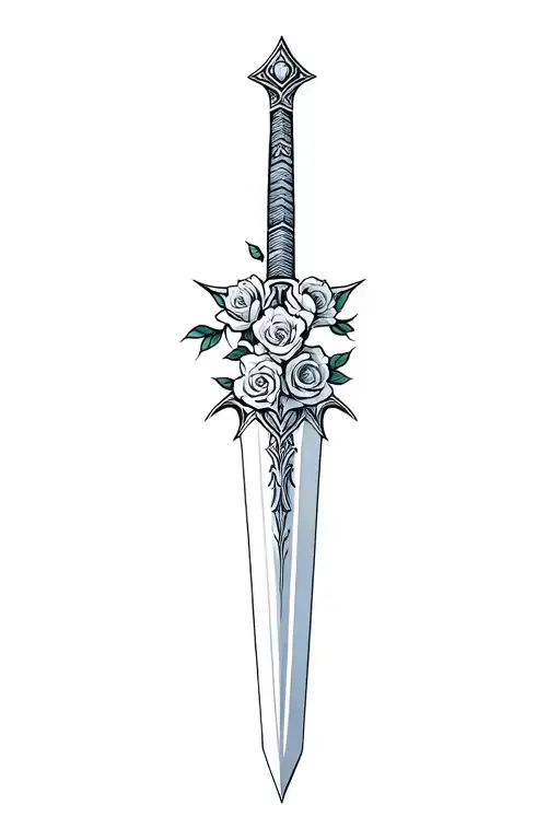 Master Sword With Roses