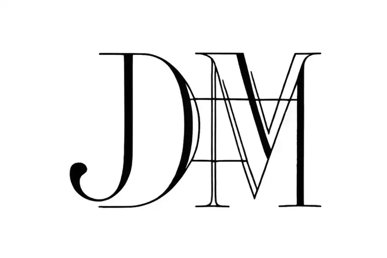 Combined Letters J D And M
