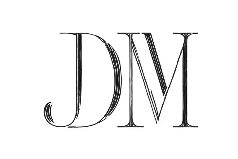 Combined Letters J D And M