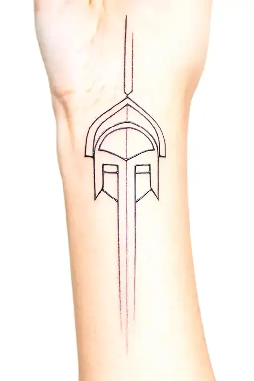 Spartan On The Forearm