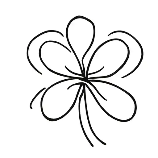 4 Leaf Clover With Entwined H