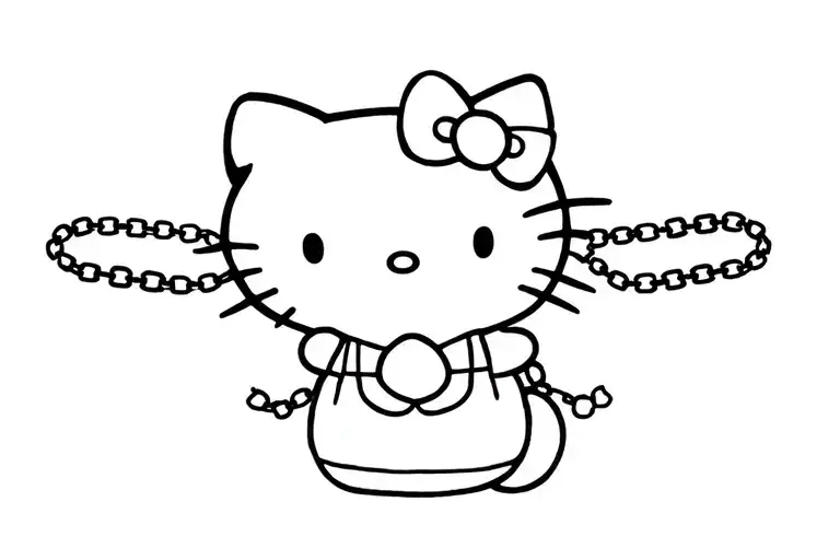 Hello Kitty Kulons On A Chain