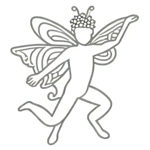 Gay Man With Butterfly Wings Symbol Of Coming Out Make It Keith Haring Style