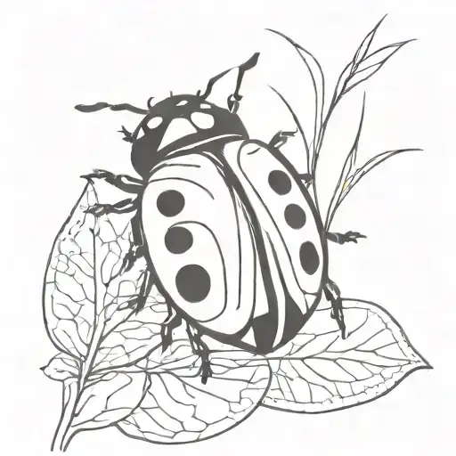 Ladybug Outline