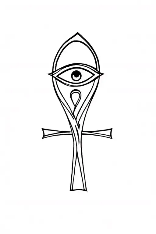 Ankh Symbol With Eye