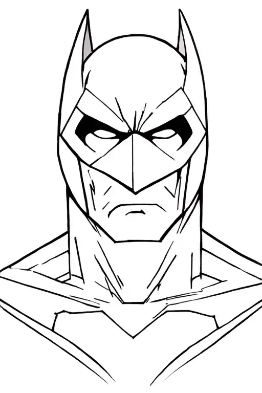 Simplistic Batman Tattoo Design