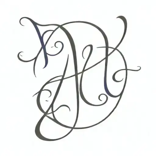 H In Arabic Calligraphy