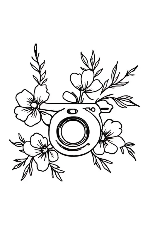 Revolver With Flowers