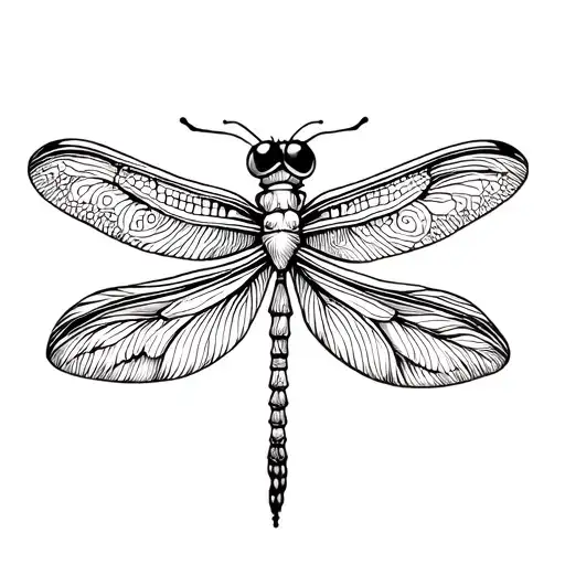 Feather Dragonfly Butterfly