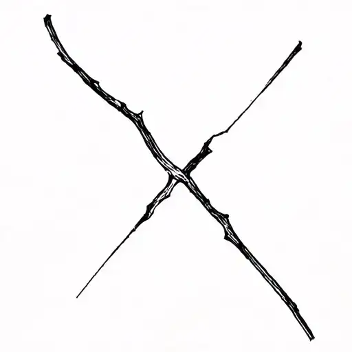 Broken Stick Small Tattoo Design Needs To Have A Stick