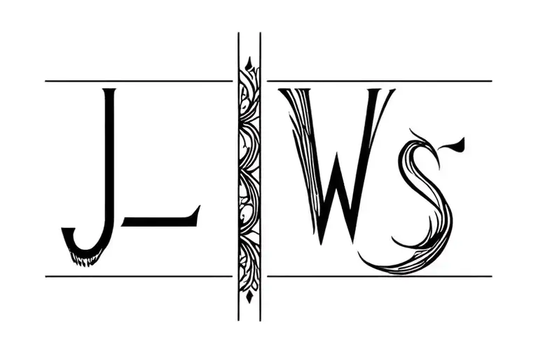 J L W S Engraved