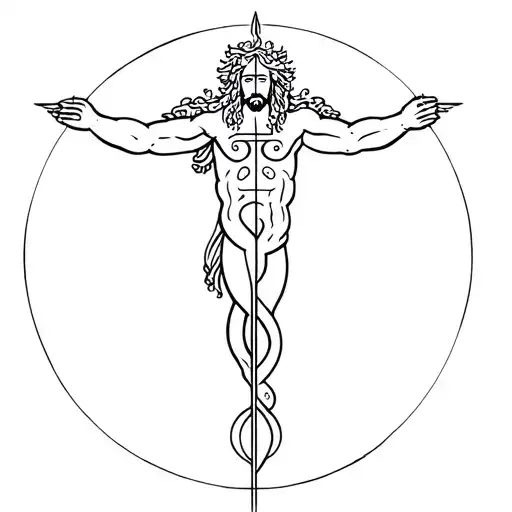 Poseidon God Symbol In Alchemy