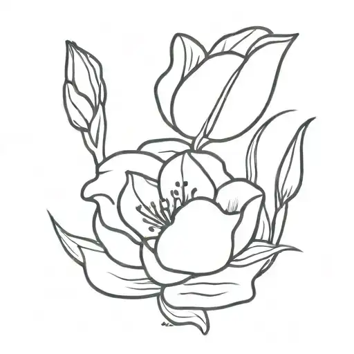 Tulip Rose And Orchid Flowers