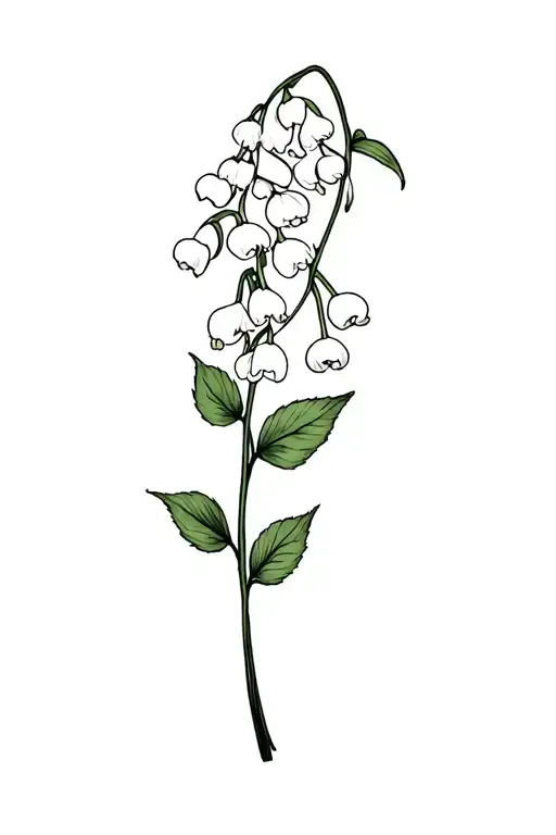 Lily Of The Valley And Rose