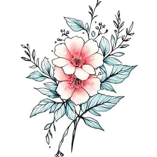 Feminine Flowers That Wrap Around Wrist