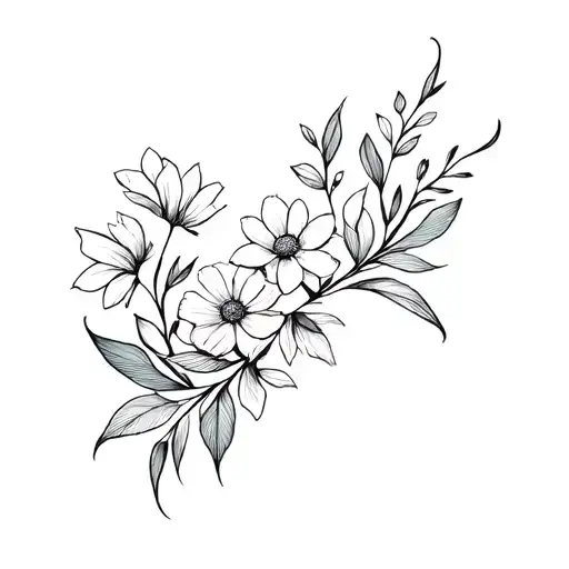 Feminine Flowers That Wrap Around Wrist