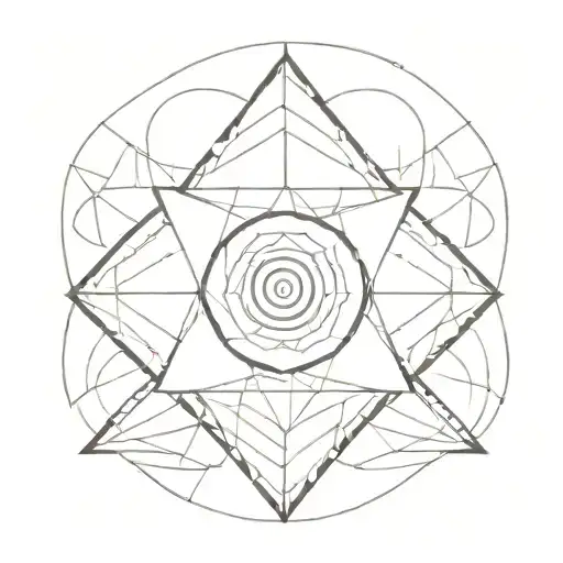 An Abstract Representation Of Inner Peace Through A Geometric Pattern Symbolizing Sobriety