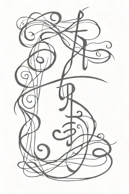 A Beautiful Calligraphy Design Featuring A Line From A Poem By Haidar Baba