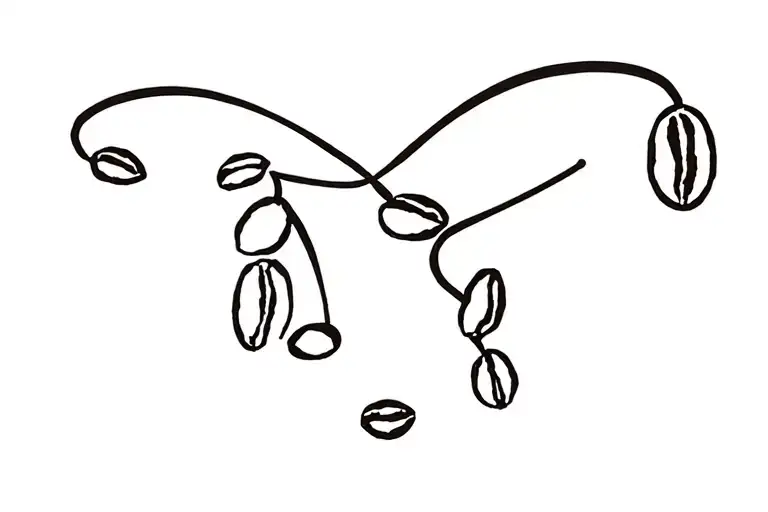 Coffee Beans Forming The Shape