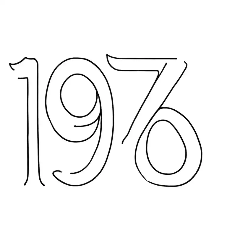 Number 1976 Written
