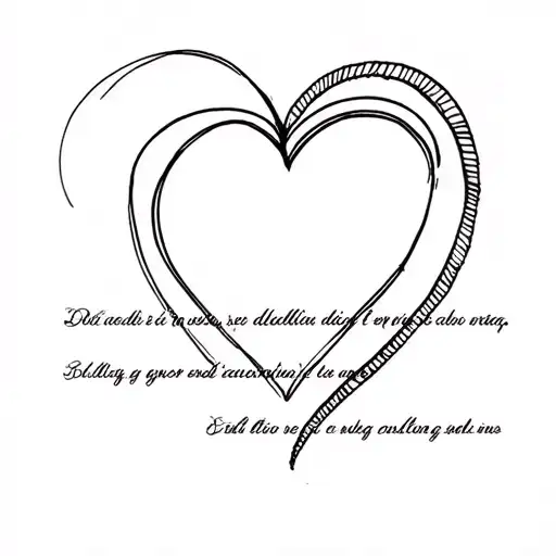 A Heart And Around The Heart A Sentence An Italian