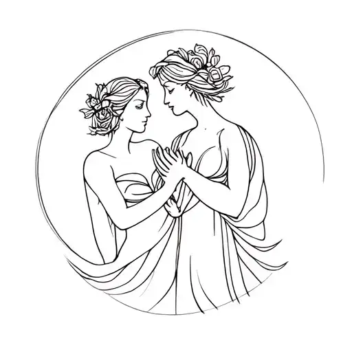 Partenope And Persephone