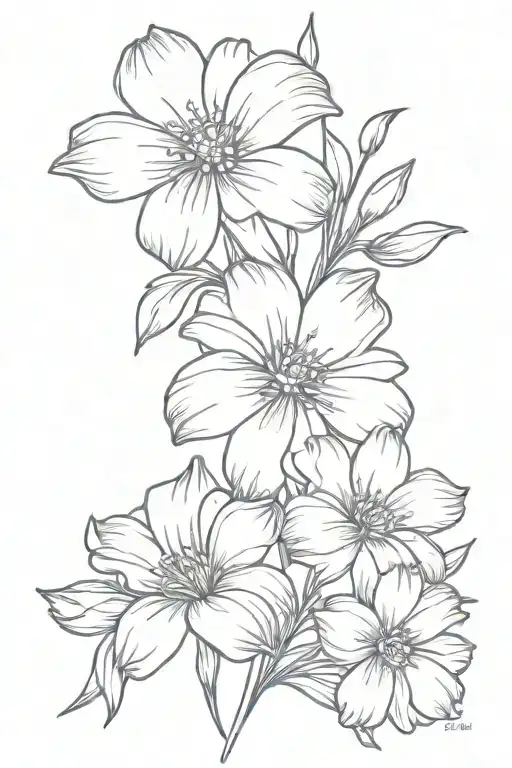 Daisy And Gladiolus Flower