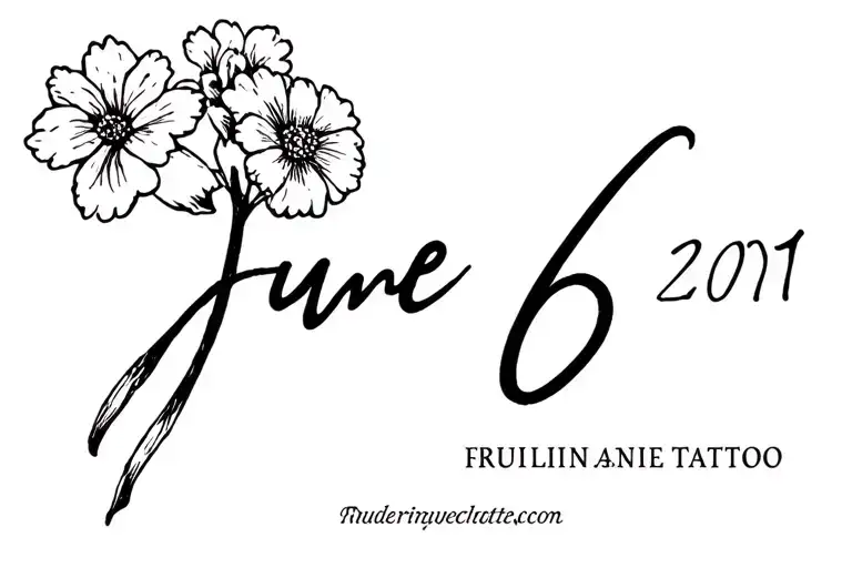 Flowers Of The Month Of June Birth Flower With June 6 2011 In Roman Numeral