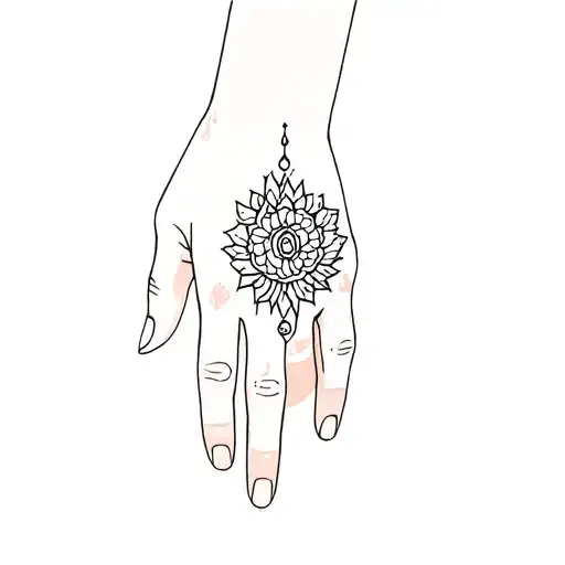 A Hand With A Tattoo On It