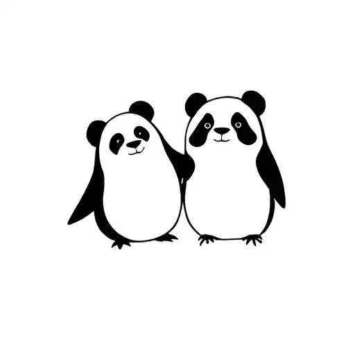 Penguin And Panda Friends
