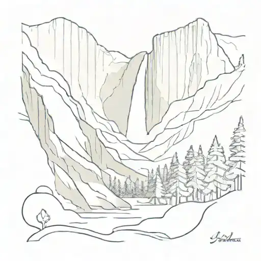 Yosemite Falls In Yosemite National Park