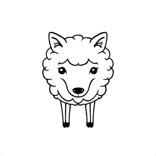 Cute Sheep In Wolfs Body
