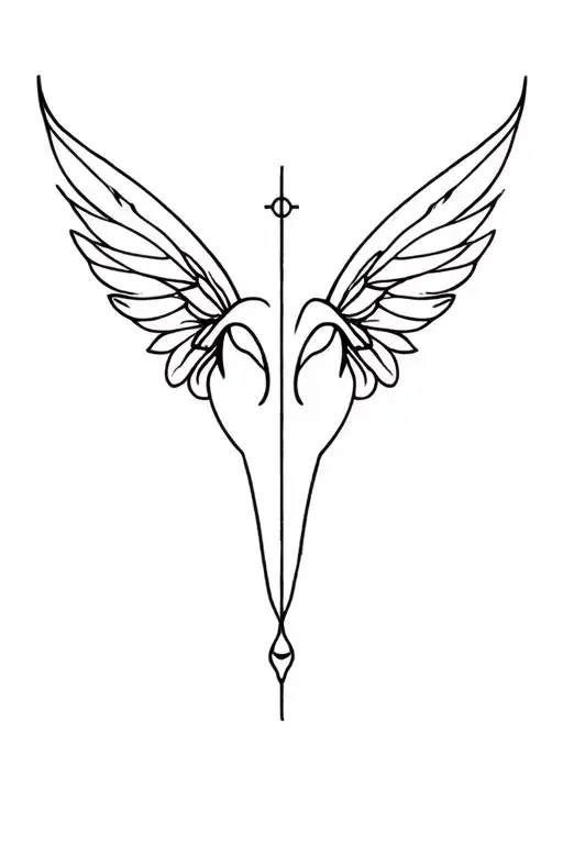 Aries Zodiac And Fairy Wings