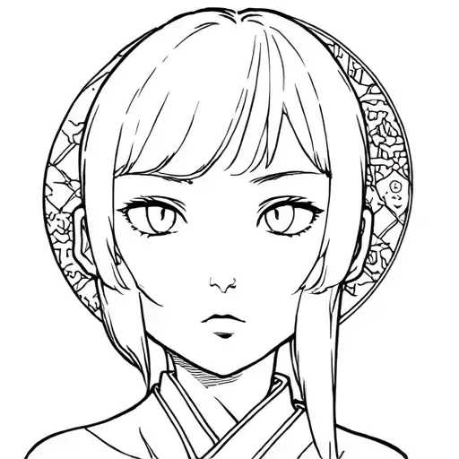 Anime Character In A Traditional Japanese Setting