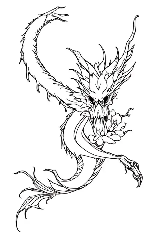 Dragon And Flower Of Death
