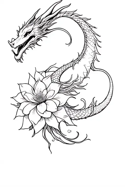 Dragon And Flower Of Death