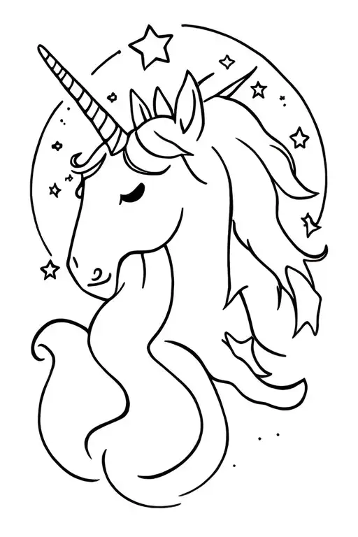 Unicorn And Star Blanket Ghost
