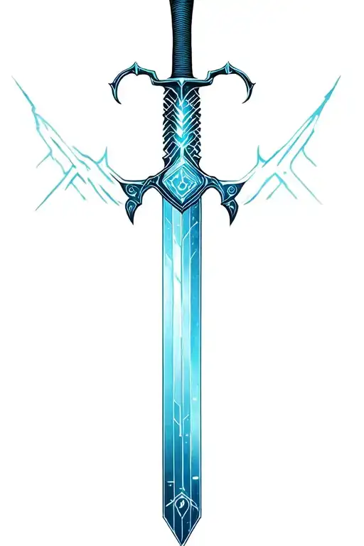Cyber Sigilism Style Sword