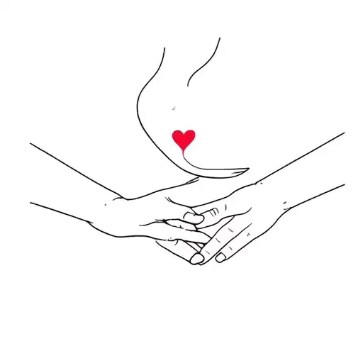 One Hand Is Begging For Love And Another Facing Away