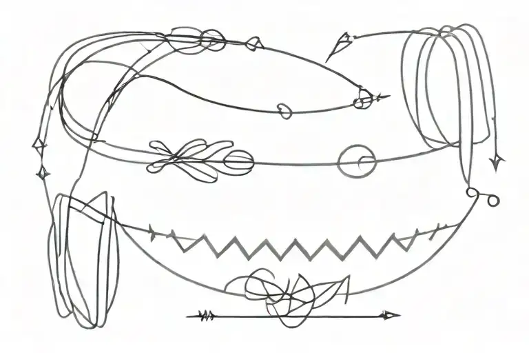 Armband Tatoo With Just Inconsistent Lines