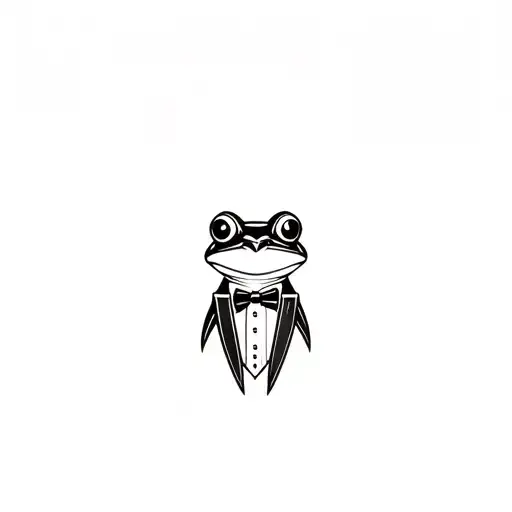 Cute Frog In Tuxedo