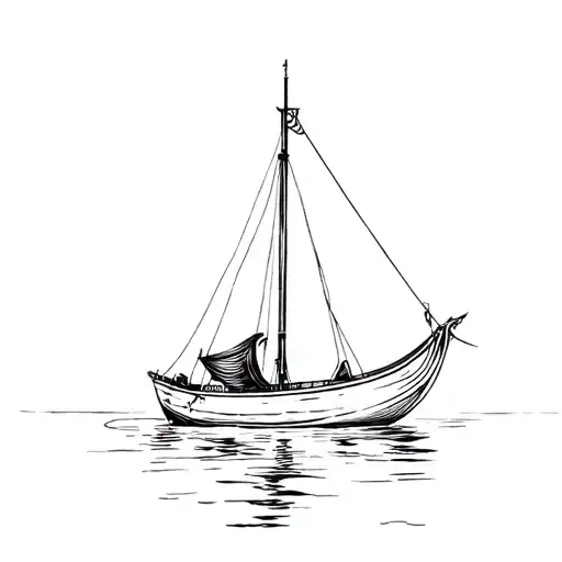 Thai Fishing Boat Fineline