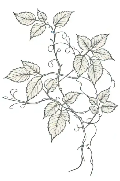 Vine Growing With Electricity Sparks