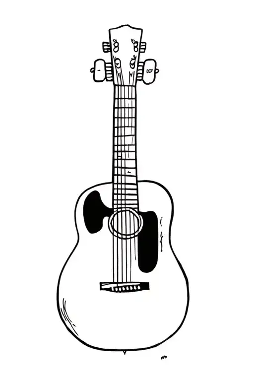 Guitar With Cross