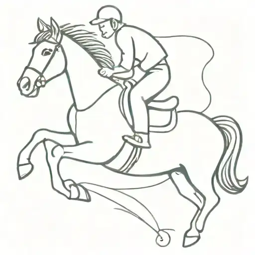 Baby Boy Riding Horse