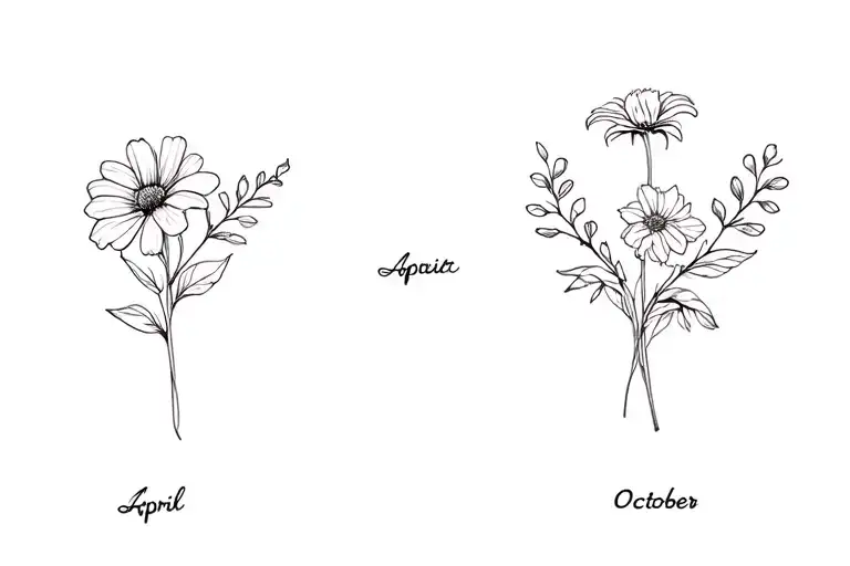 April And October Birth Flower Sleeve