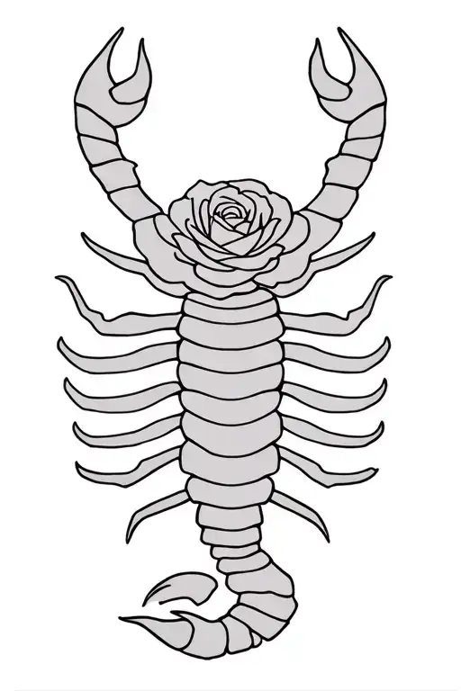Scorpion Rose Intertwined