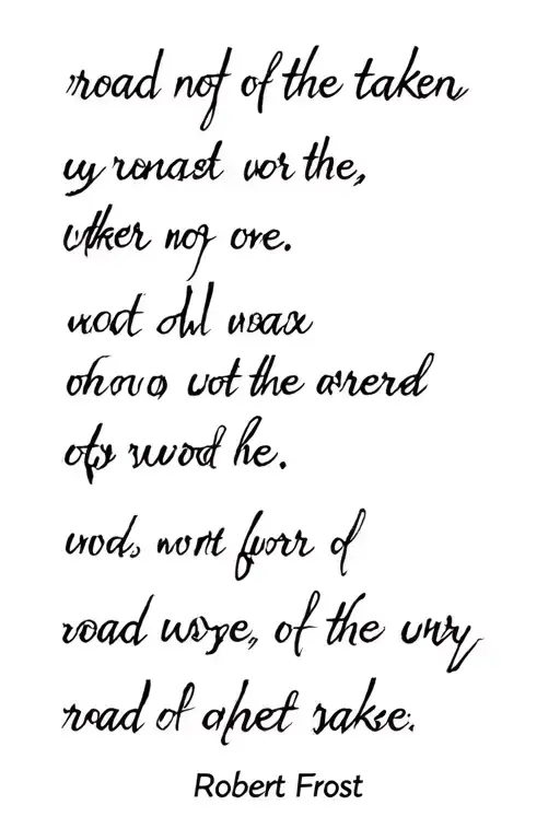 Poetry Verses Of The Road Not Taken By Robert Frost